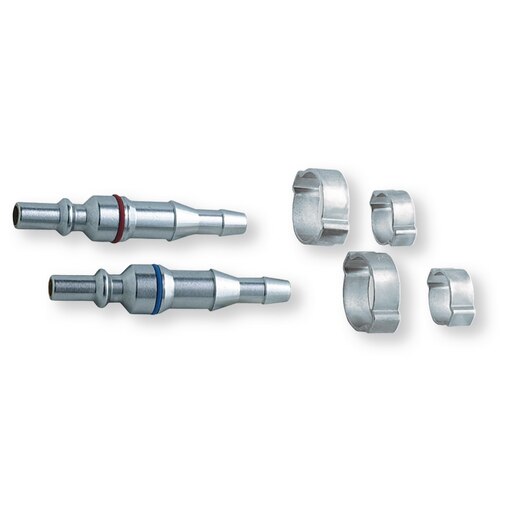 Jeu de 2 raccord rapides mâle à queue étagée oxygène et acétylène
